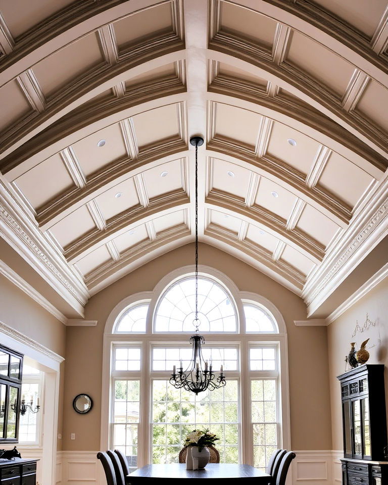 decorative molding for vaulted ceiling - 40 Vaulted Ceiling Ideas
