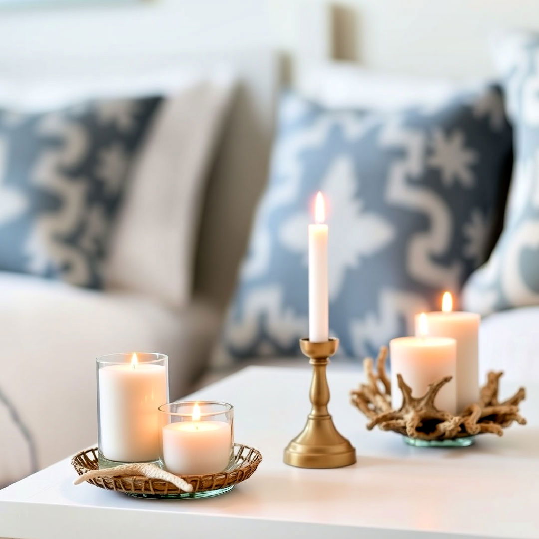 decorative ocean scented candles - 40 Ocean-themed Bedroom Ideas