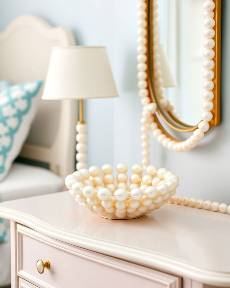 decorative pearl inspired accents - 20 Mermaid Room Ideas