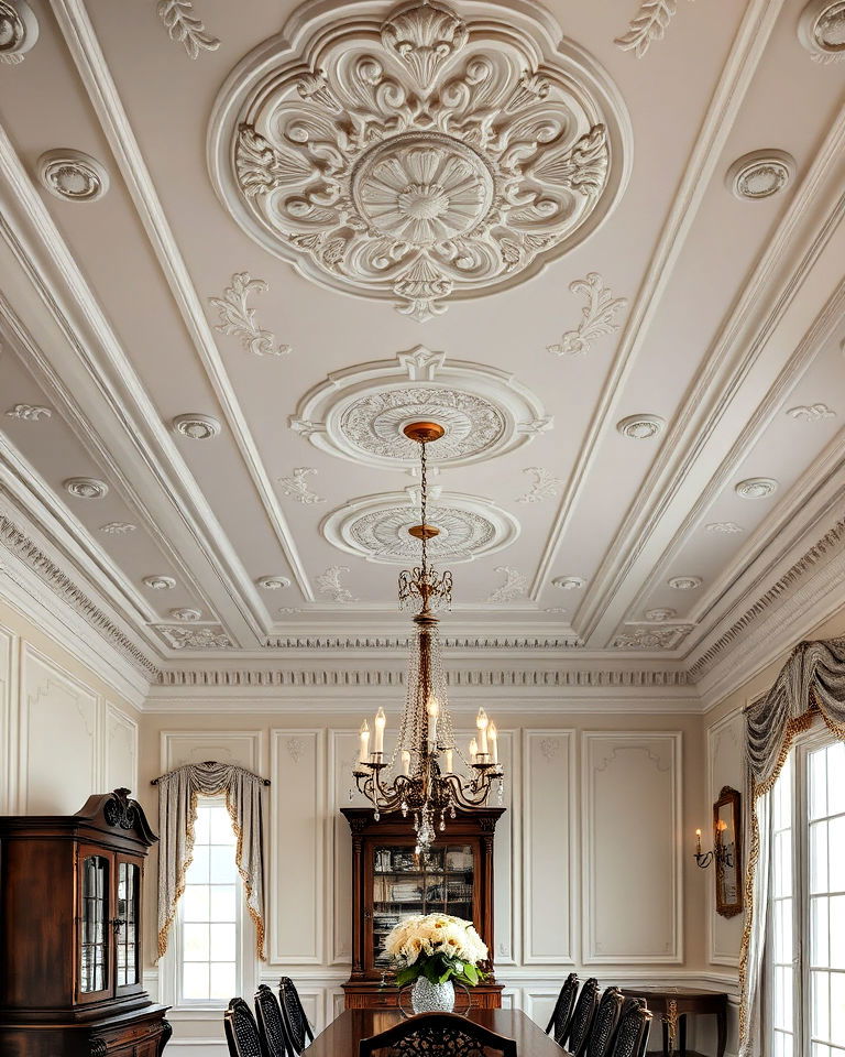 decorative plasterwork for dining room - 25 Victorian Dining Room Ideas