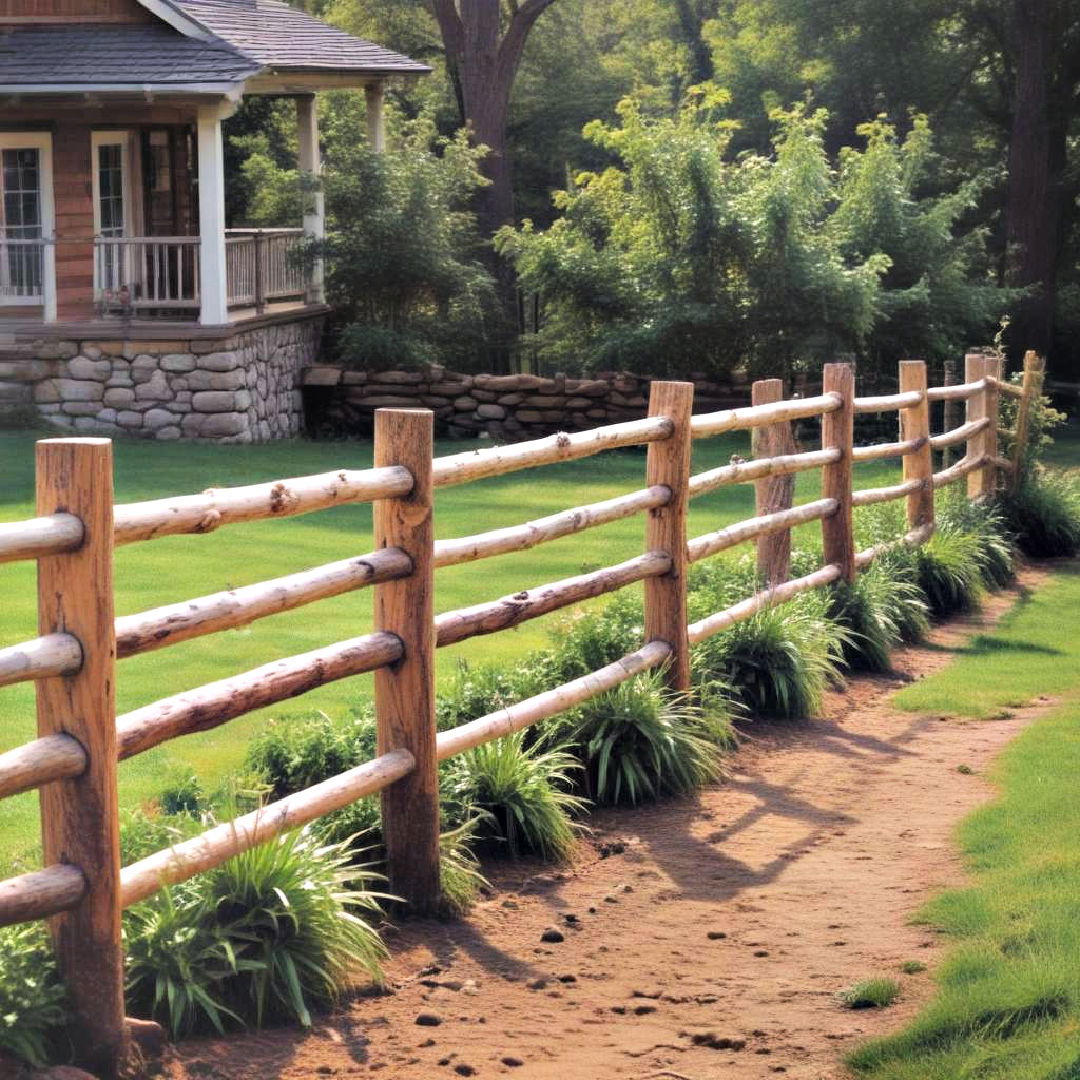 decorative rustic split rail fence - 25 Decorative Fence Ideas