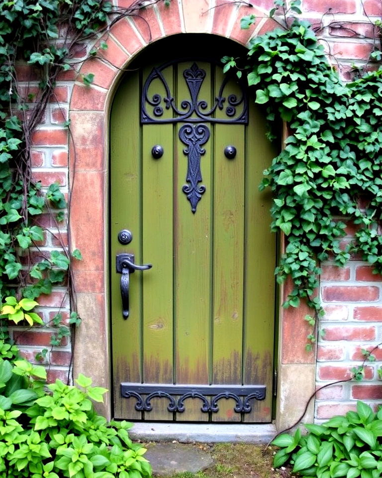 decorative secret garden door - 35 Secret Garden Ideas