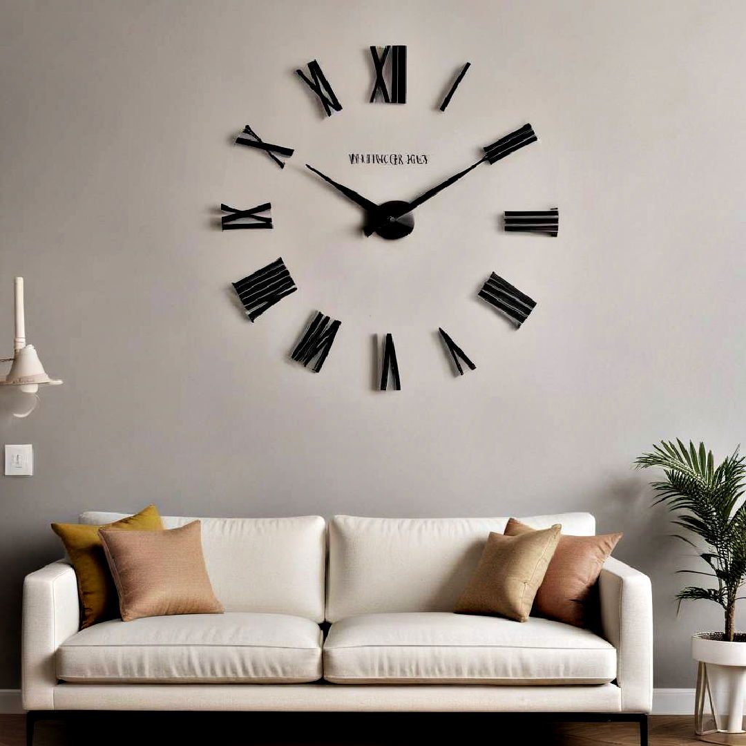 decorative wall clock - 40 Home Decor Ideas