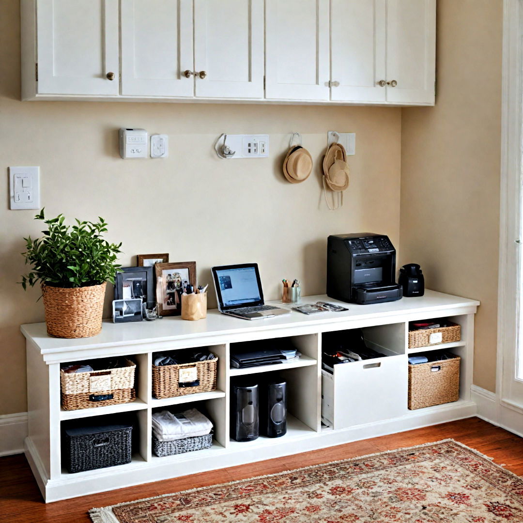 dedicate a spot for charging devices - 40 Mudroom Ideas