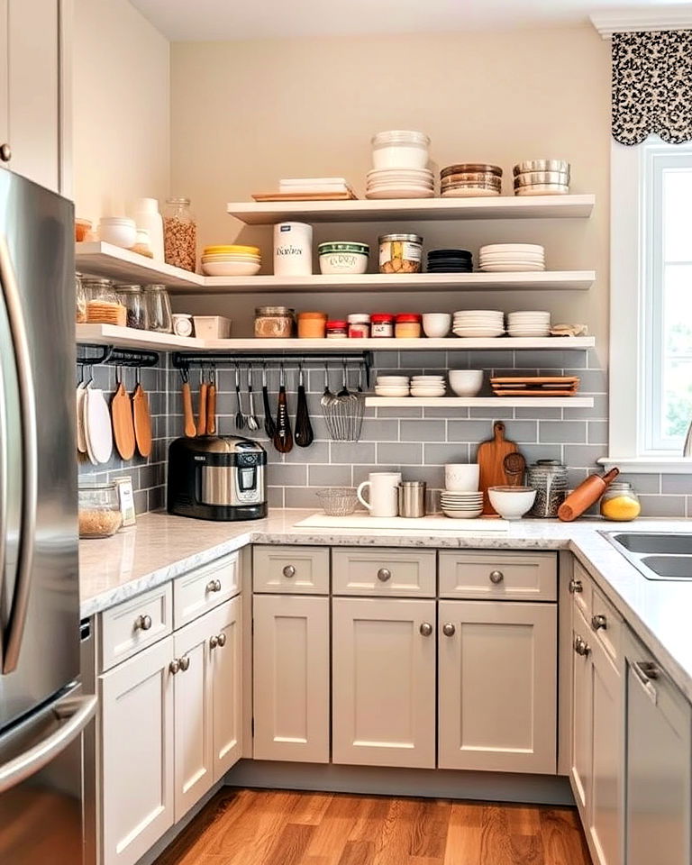 dedicated baking station - 15 Kitchen Corner Ideas