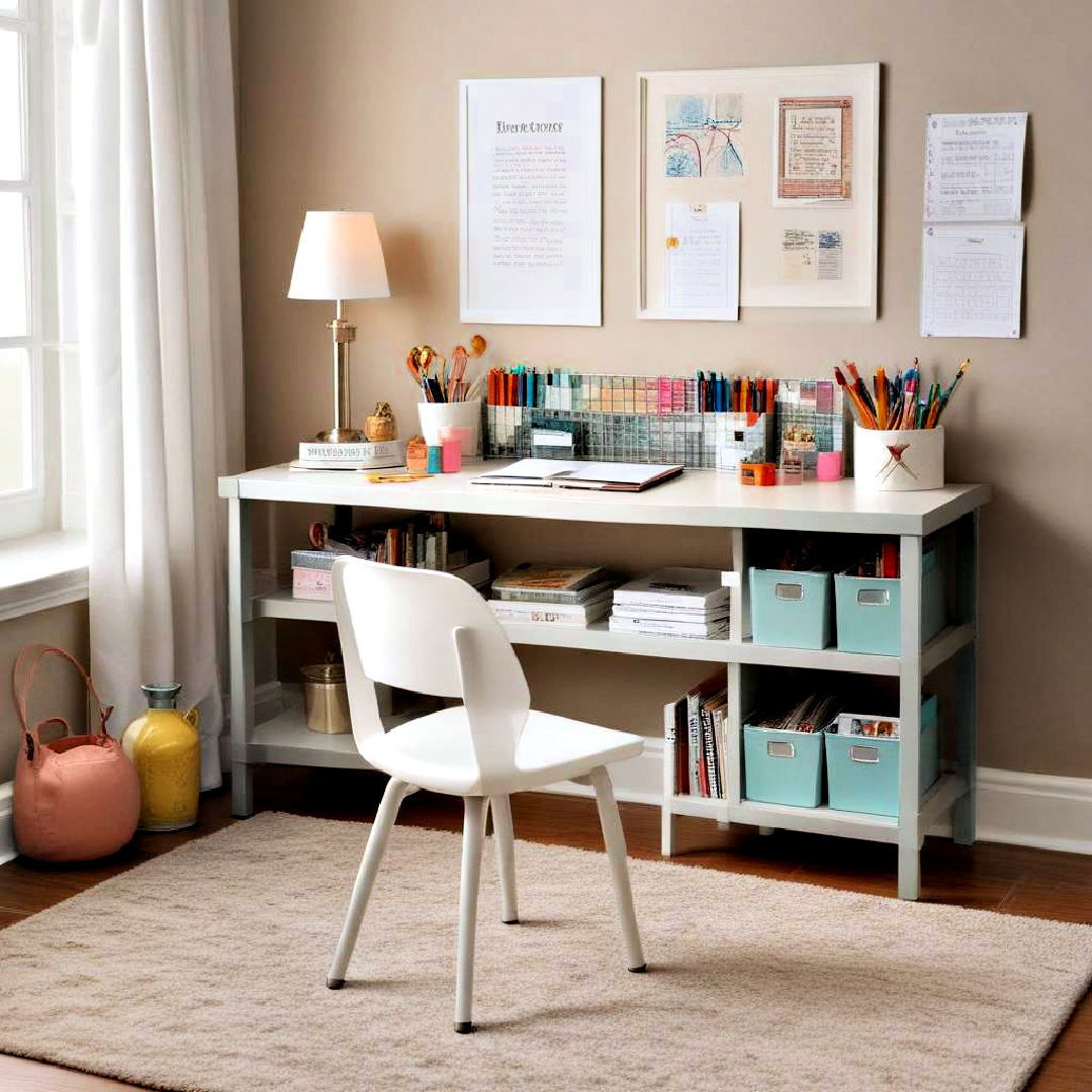 dedicated homework station - 25 Homeschool Room Ideas