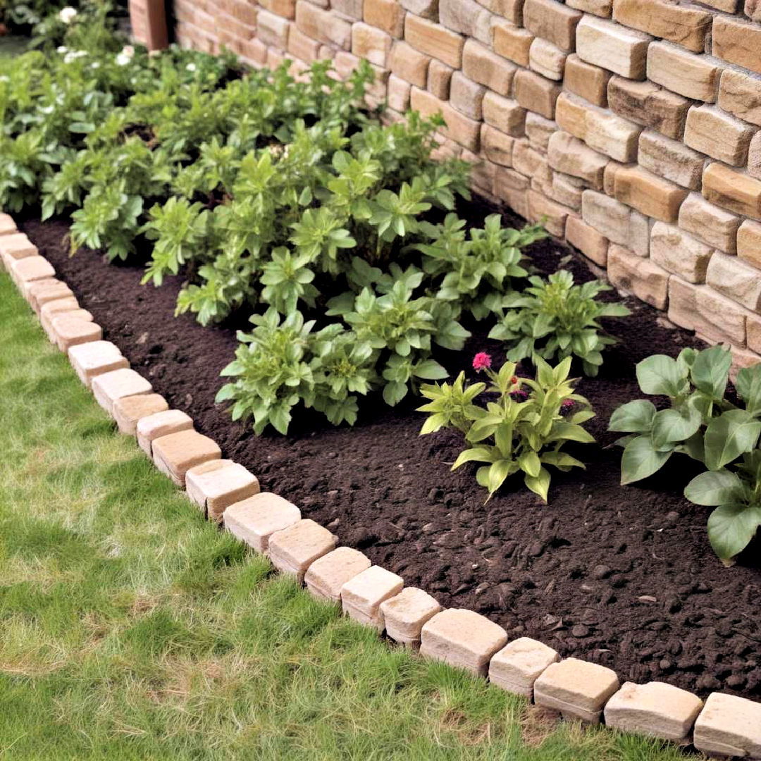 define your garden bed with edging - 40 Hardscaping Ideas