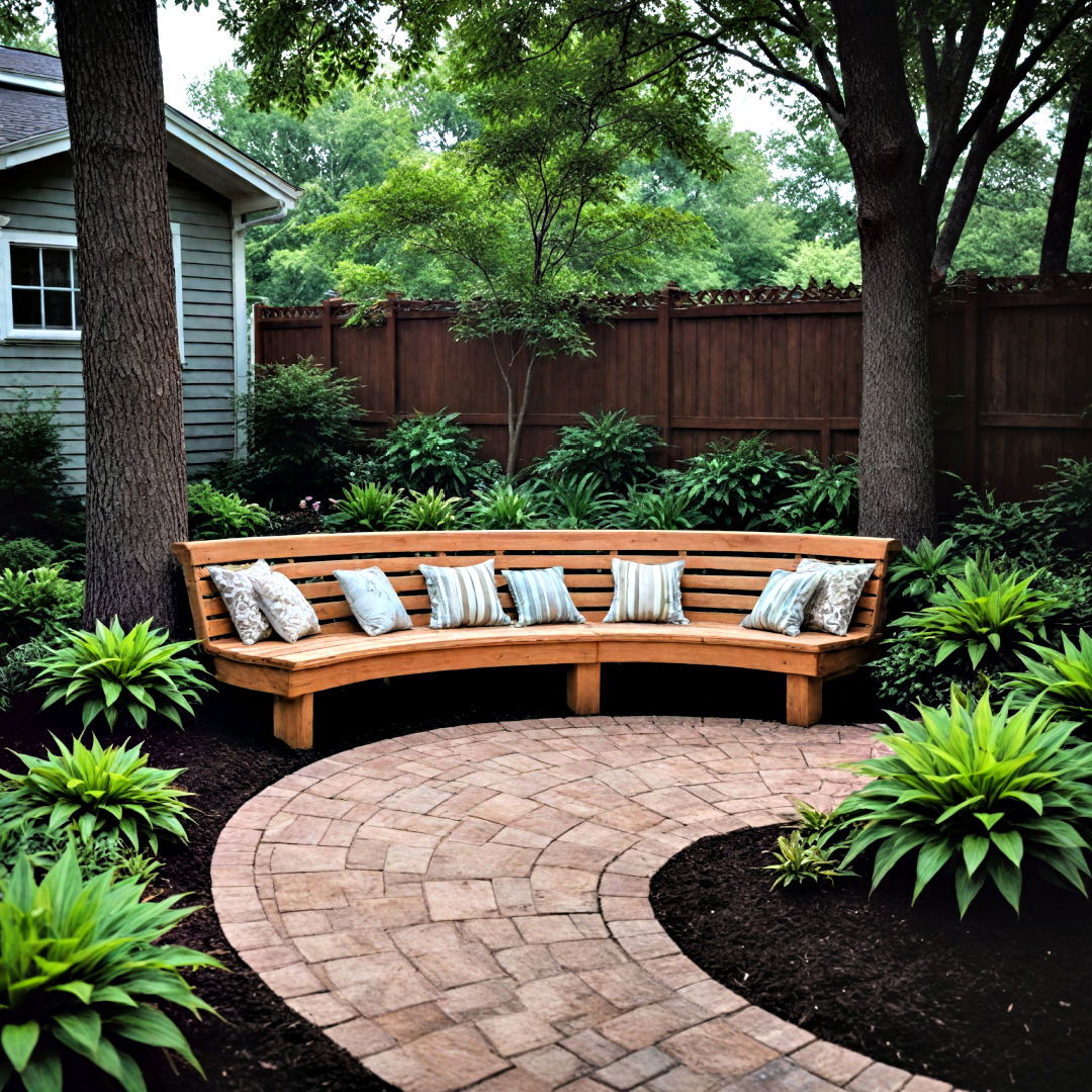 design comfortable seating areas with mulch - 30 Front Yard Landscaping Ideas With Rocks and Mulch
