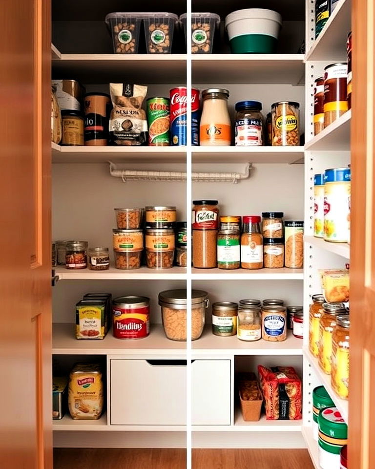 designate zones for similar items - 30 Small Pantry Ideas