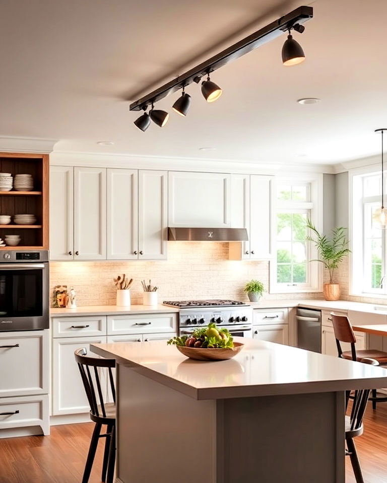 dimmable track lighting - 20 Kitchen Track Lighting Ideas