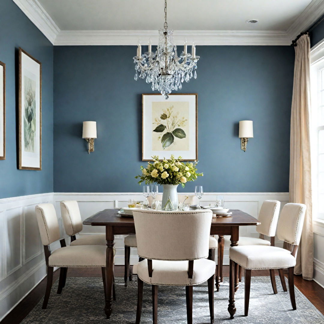 dining room decor with monochromatic color scheme - 40 Dining Room Decor Ideas