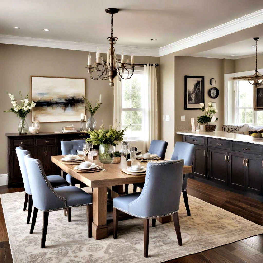 dining room decor with open concept layout - 40 Dining Room Decor Ideas