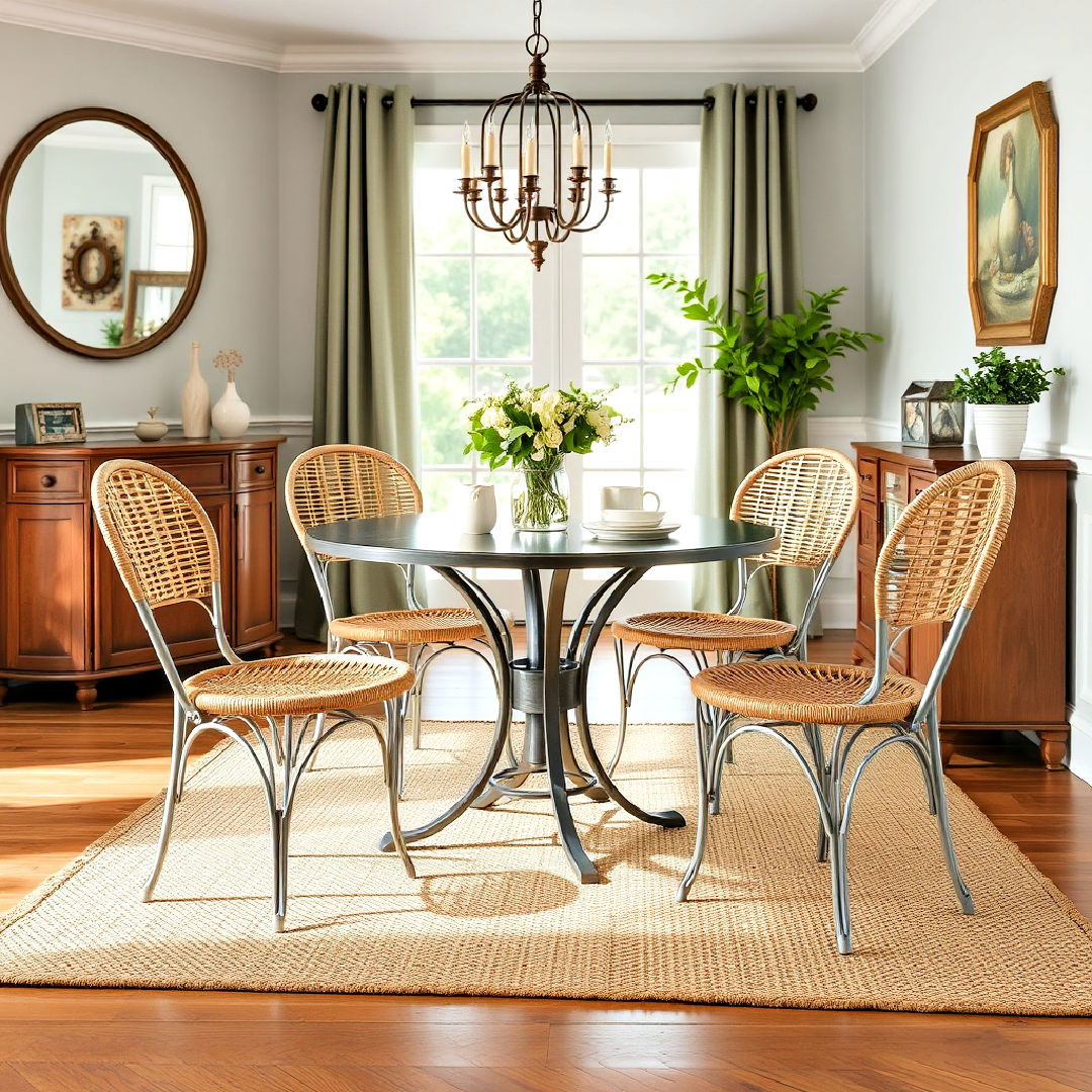 dining room french bistro chairs - 40 French Country Dining Room Ideas