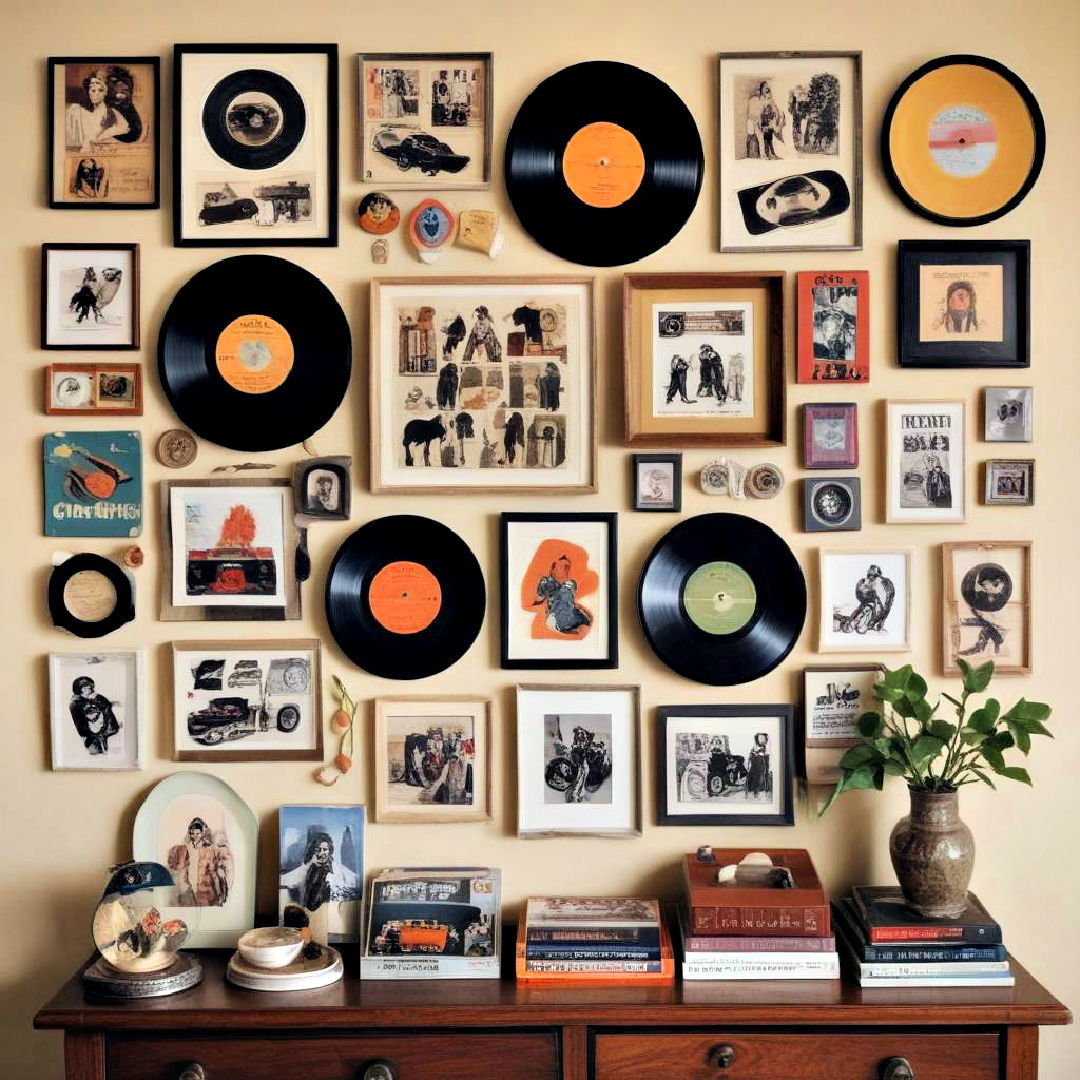 display personal vintage collections - 40 Apartment Decorating Ideas