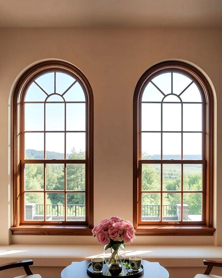 double arched windows - 30 Arch Window Design Ideas