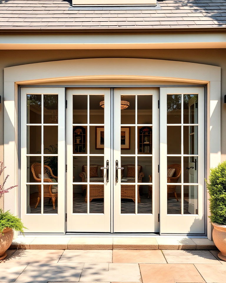 double french doors for french country homes - 30 Traditional French Country House Exterior Ideas