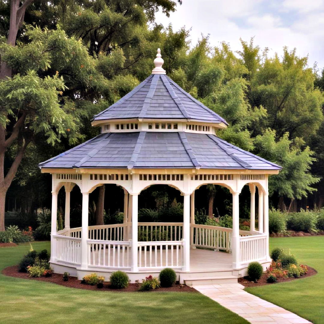 double roof gazebo to enhance ventilation - 40 Gazebo Design Ideas