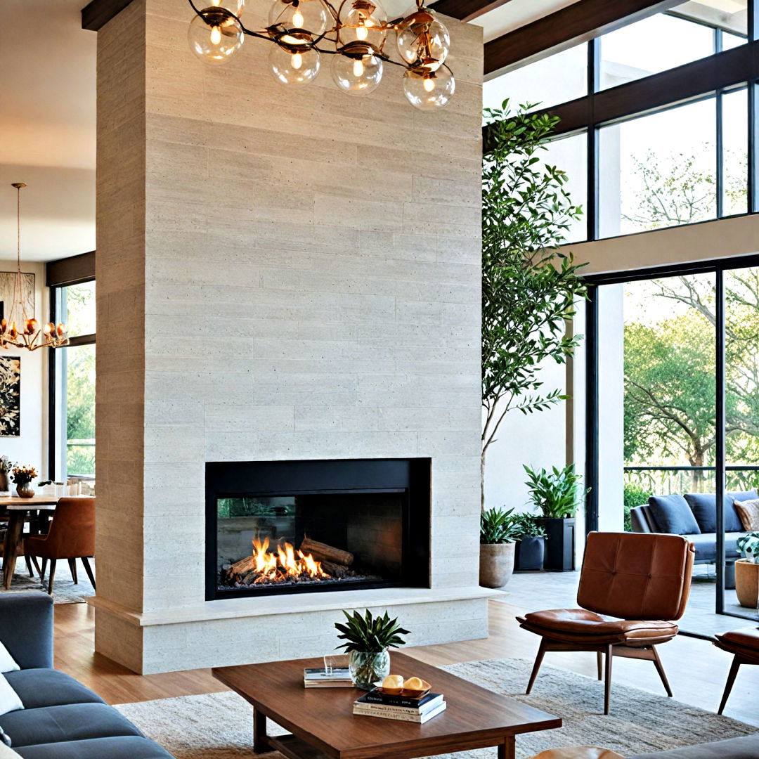 double sided two story fireplace - 25 Two-story Fireplace Ideas