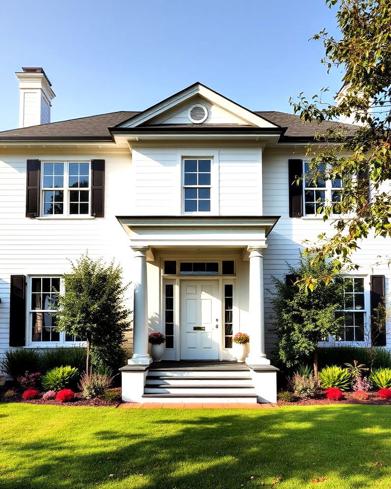 dramatic bone white paint color - 25 Off-white Paint Colors for Home Exteriors