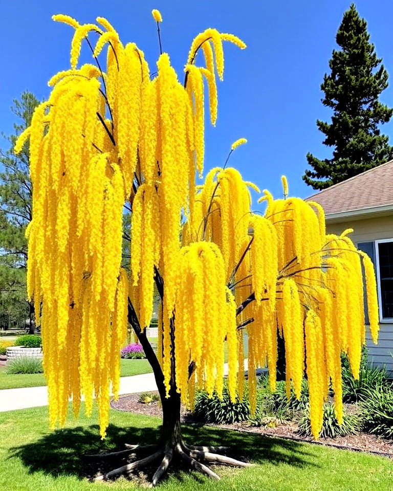 dramatic golden chain tree for front yard - 30 Small Trees for Front Yard