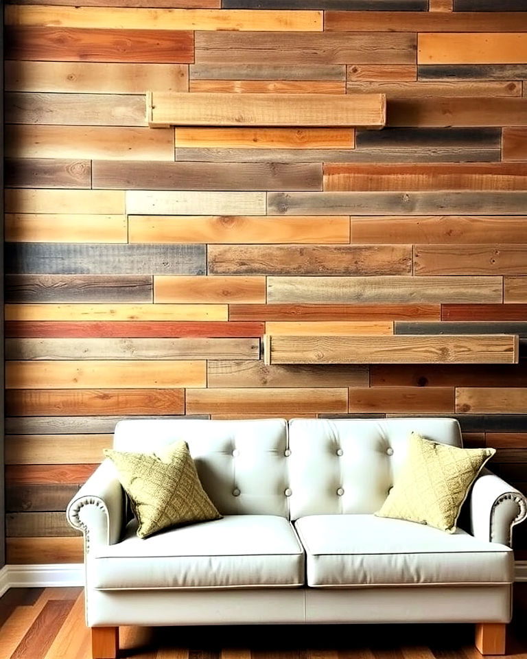 dramatic pallet accent wall - 40 Pallet Furniture Ideas