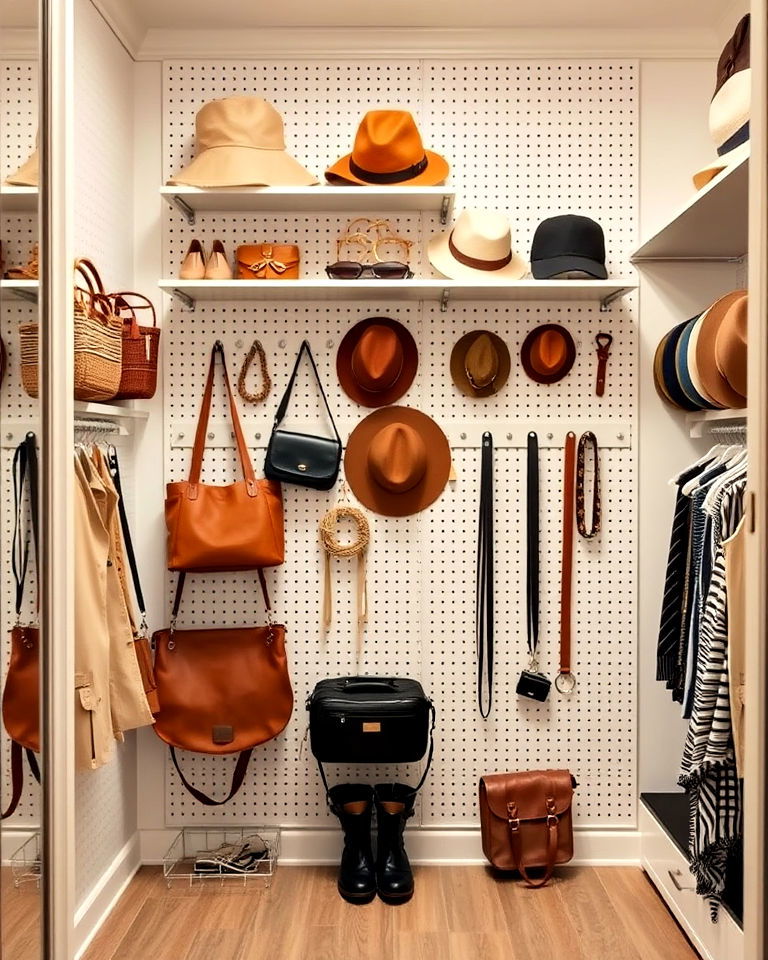 dressing room with separate accessory wall - 30 Dressing Room Ideas