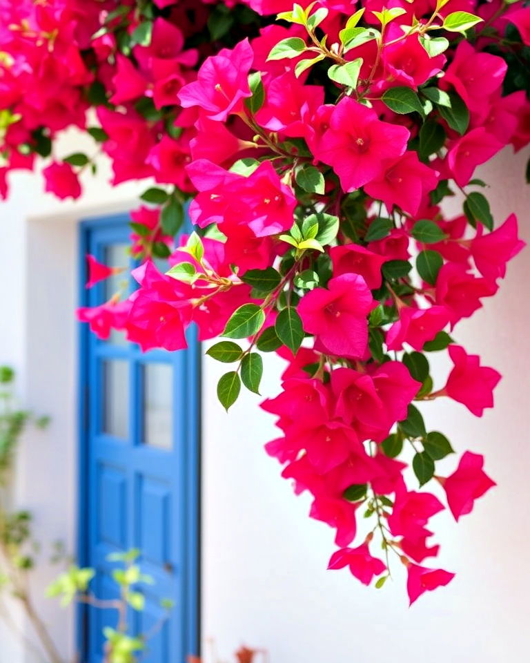 drought resistant bougainvillea - 30 Greek Garden Ideas