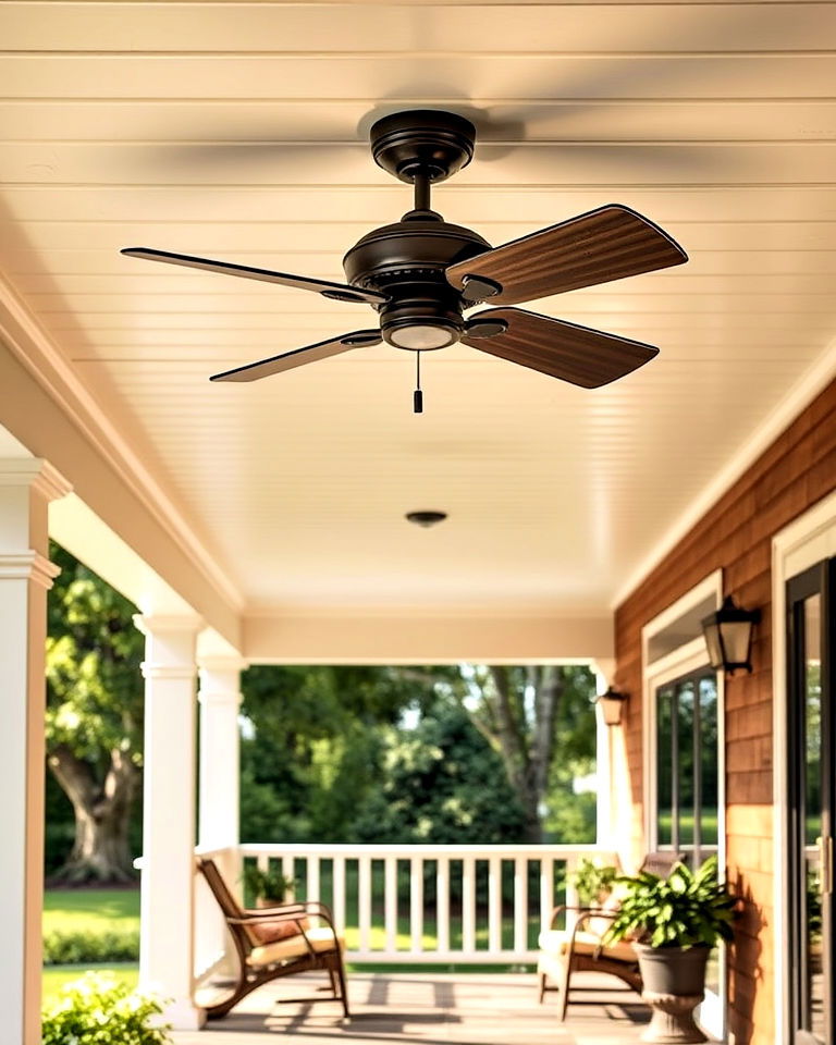 dual function ceiling fan lights - 20 Front Porch Lighting Ideas