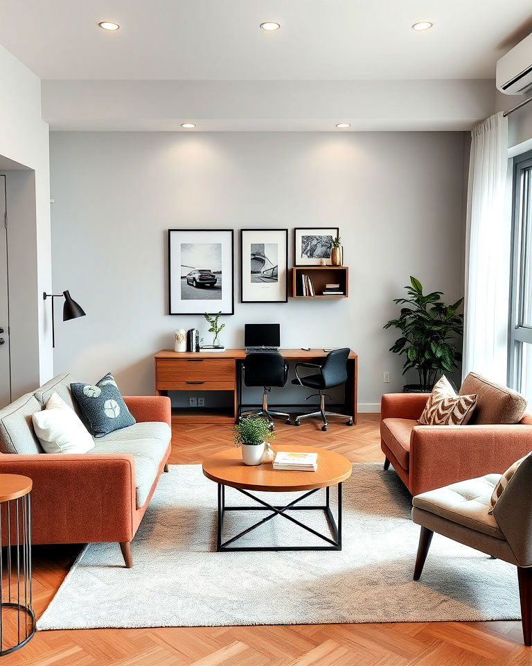 dual purpose layout for living room - 25 Living Room Layout Ideas