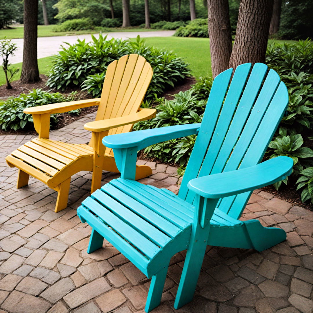 durable adirondack chairs - 40 Outdoor Seating Ideas