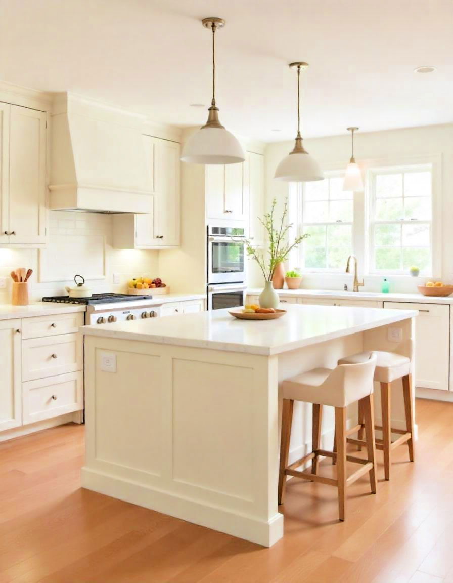 durable cashmere island countertop - 20 Cashmere Kitchen Ideas