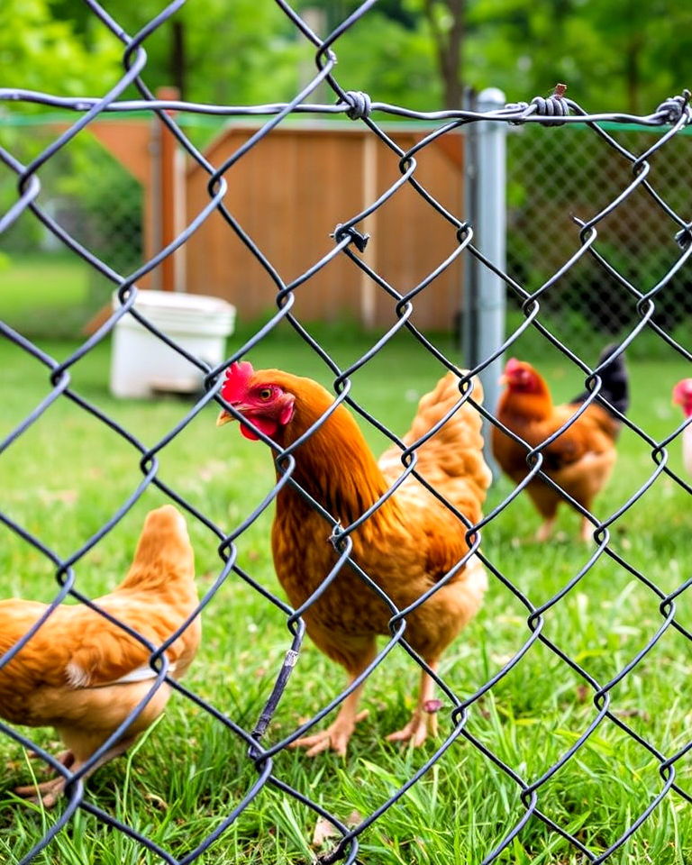 durable chain link fence - 25 Chicken Fence Ideas