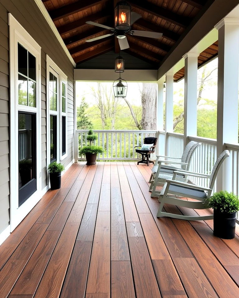 durable composite decking ideas - 15 Porch Flooring Options