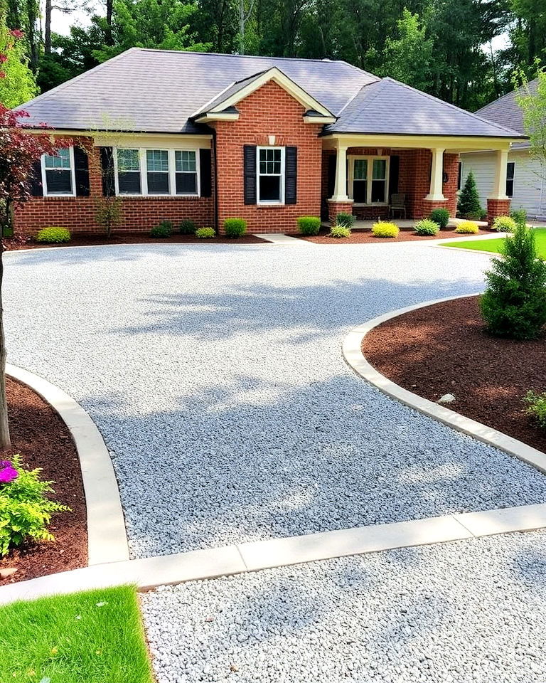 durable concrete driveway borders - 25 Concrete Landscaping Ideas