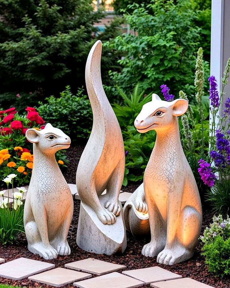 durable concrete garden sculptures - 25 Concrete Landscaping Ideas