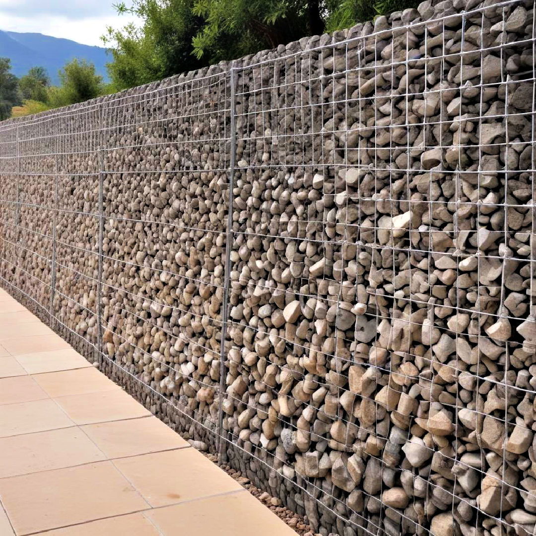 durable gabion fence - 25 Decorative Fence Ideas
