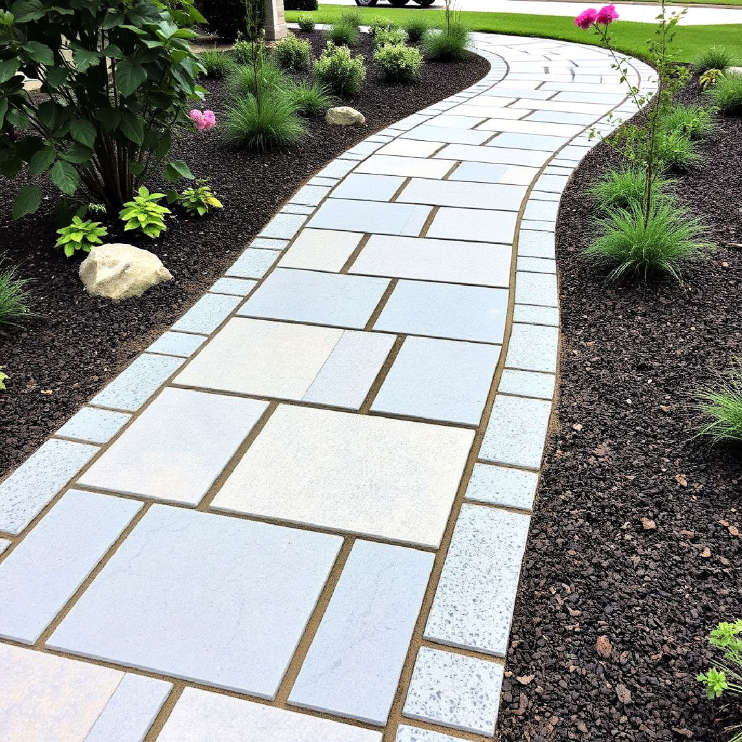 durable granite paver - 30 Paver Walkway Ideas