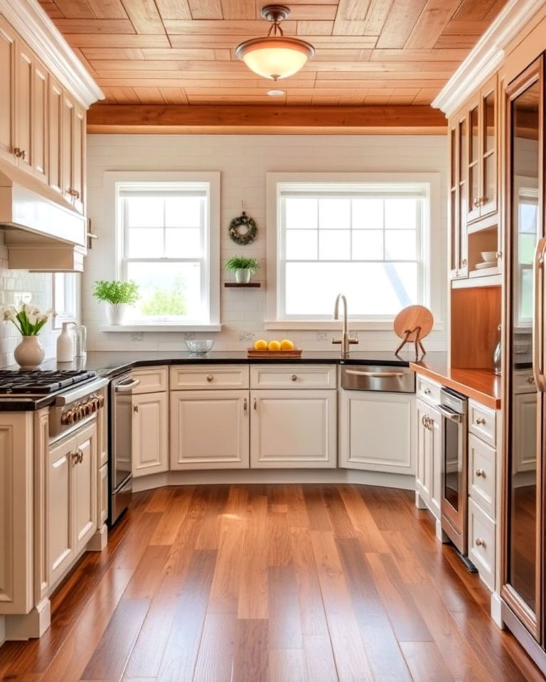 durable hardwood kitchen flooring - 25 Dream Kitchen Ideas