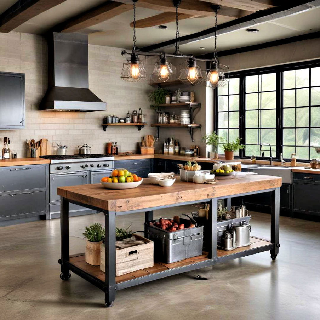 durable kitchen island - 40 Kitchen Island Ideas