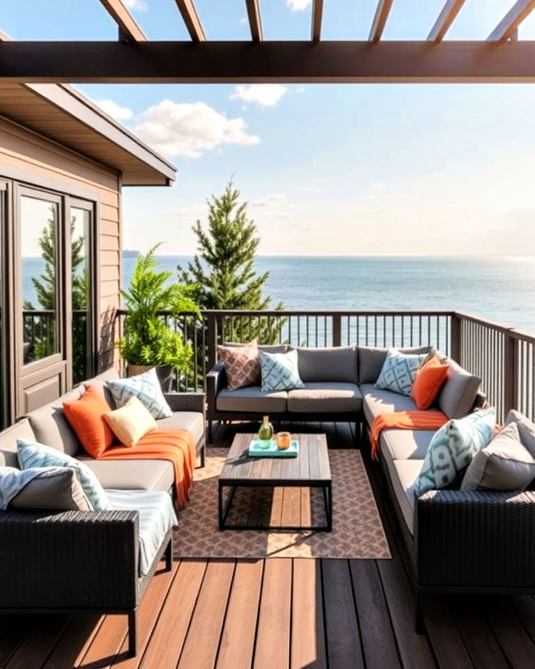 durable modular outdoor sofas - 20 Deck Seating Ideas