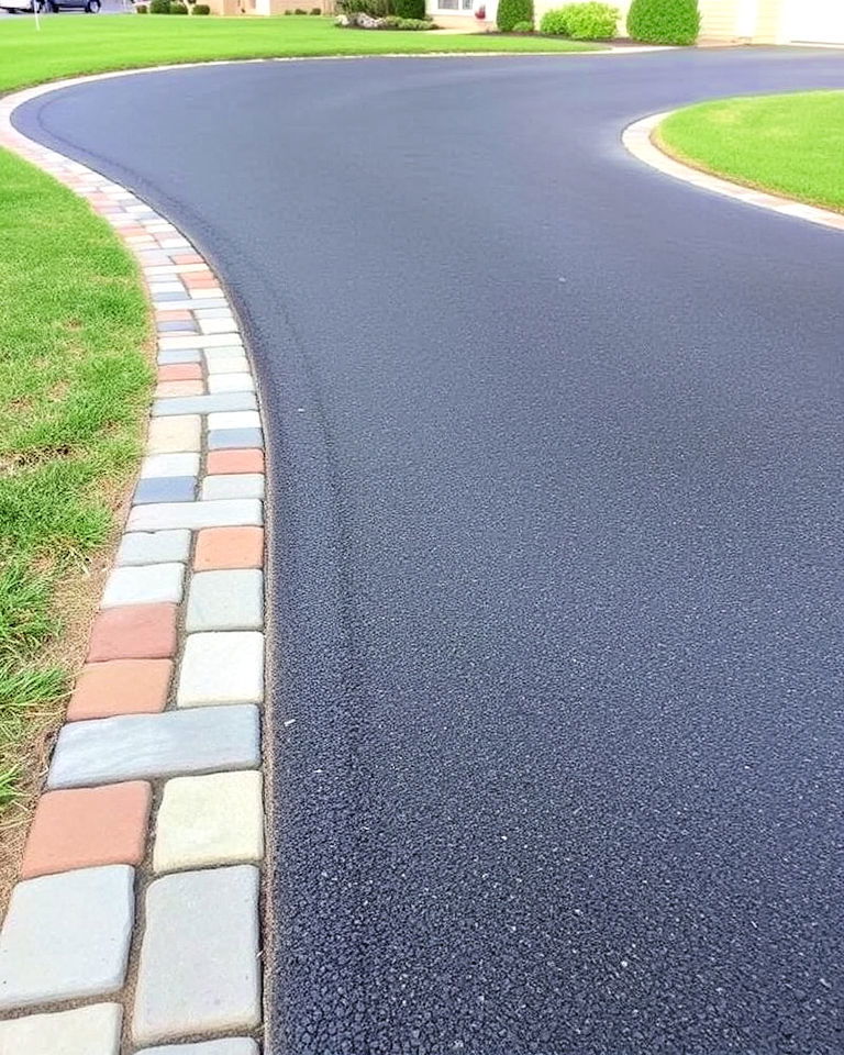 durable paver stone borders - 30 Driveway Edging Ideas