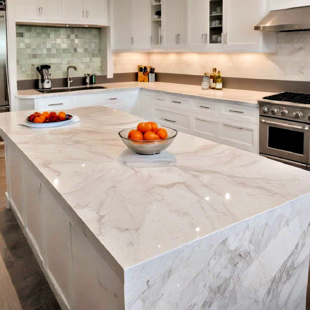 durable quartz countertop for modern kitchen - 40 Modern Kitchen Ideas