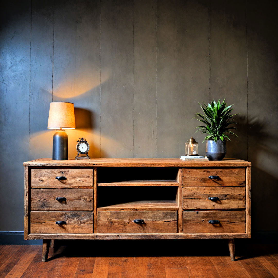 durable reclaimed wood furniture - 40 Aesthetic Room Ideas