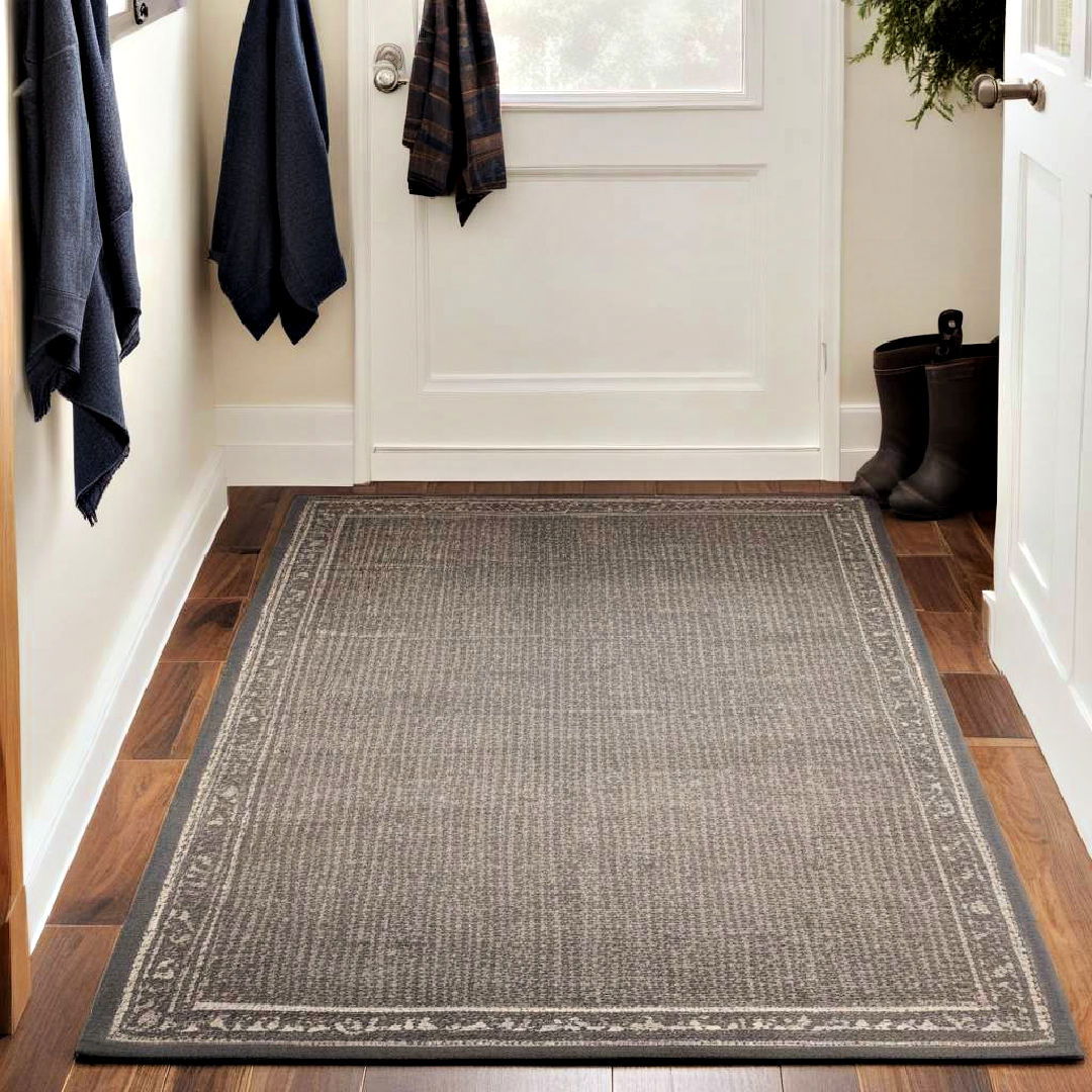 durable rug for boot room - 25 Boot Room Ideas