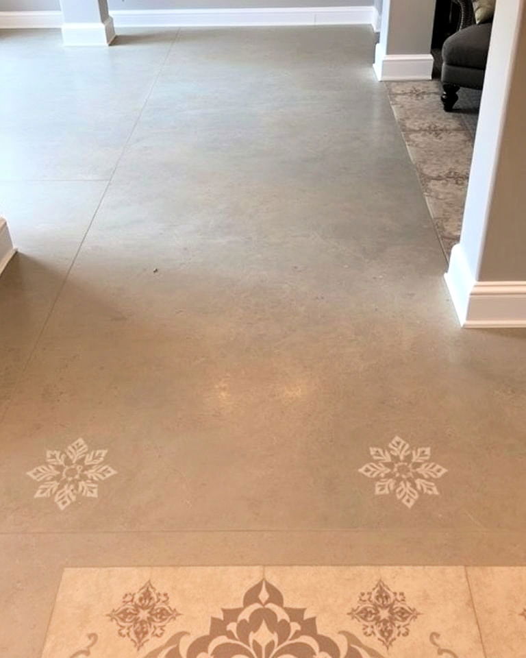 durable tiled concrete floor - 20 Concrete Basement Floor Ideas