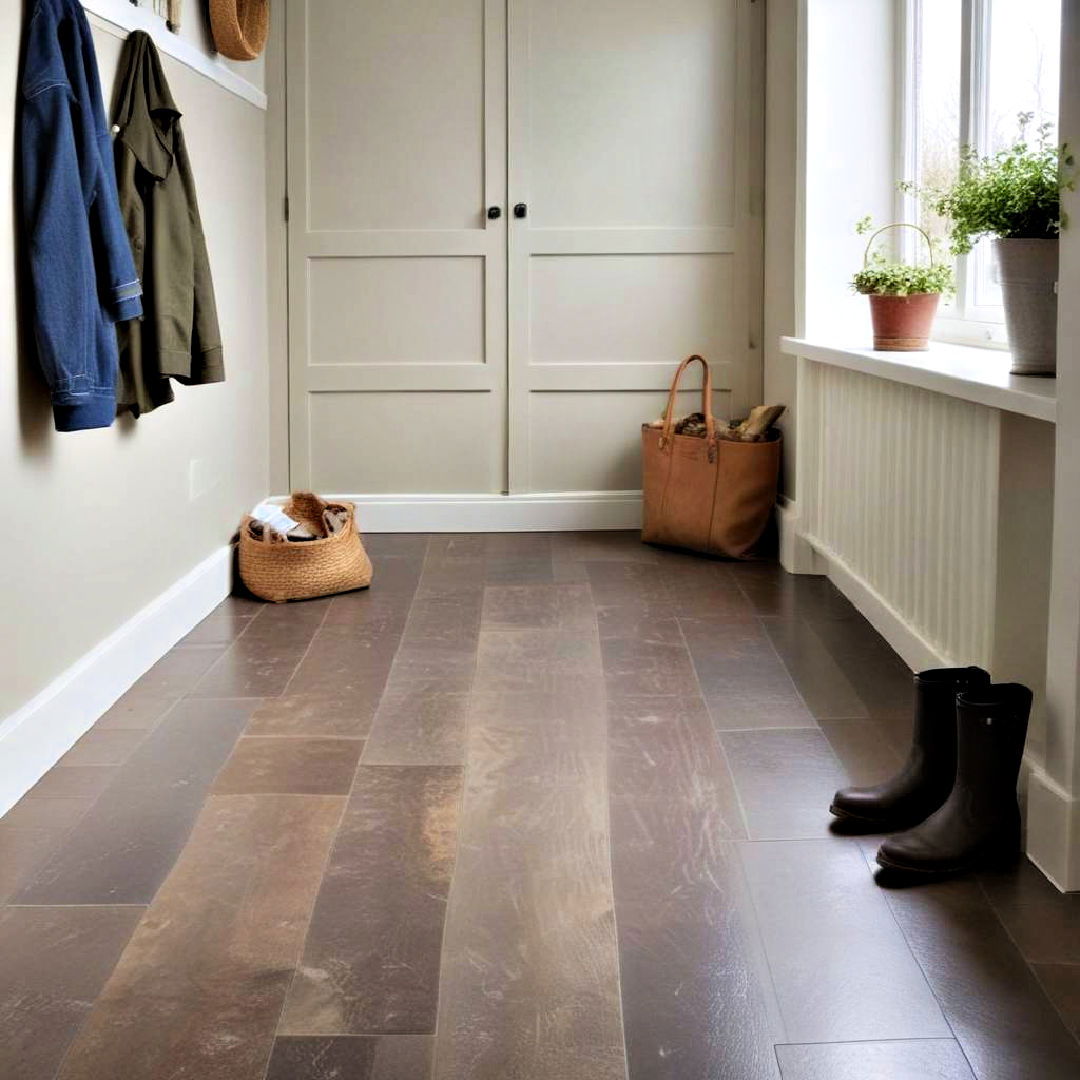 durable waterproof flooring - 25 Boot Room Ideas