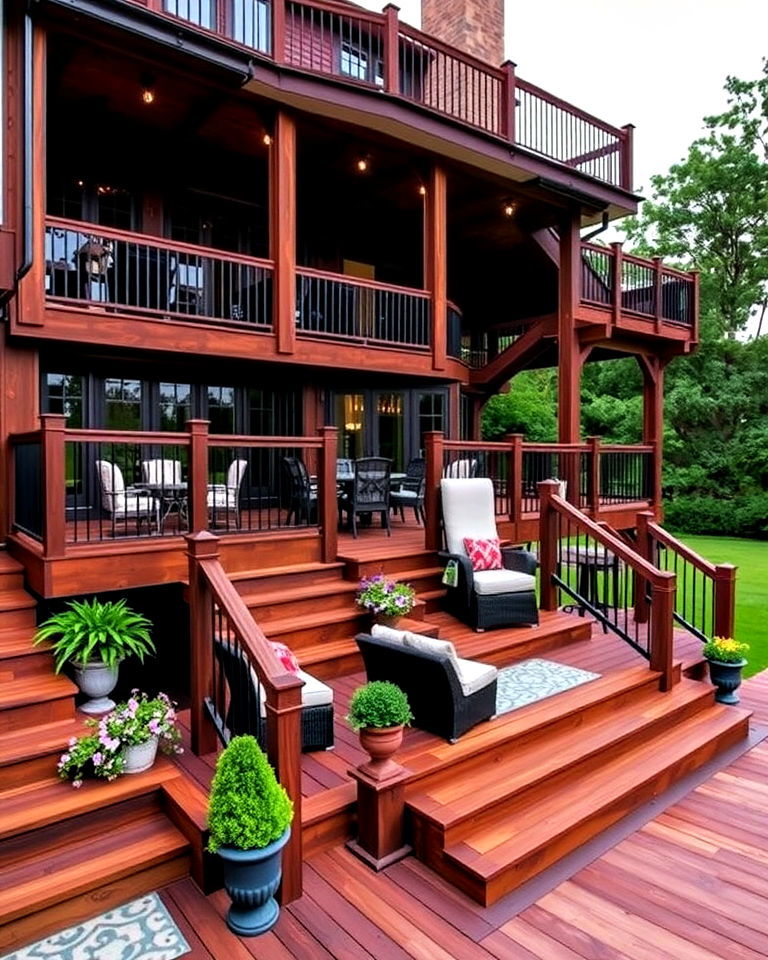 dynamic multi level decks - 40 Luxury Landscaping Ideas