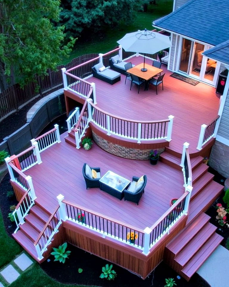 dynamic multi level patio decking - 30 Patio Deck Ideas