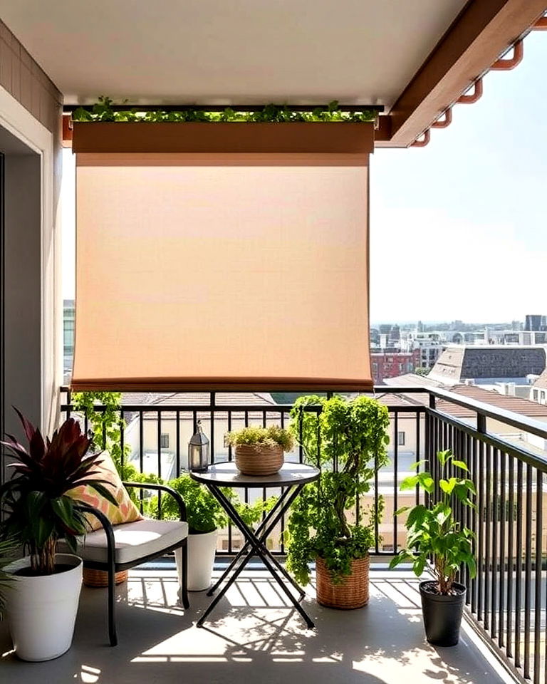 dynamic sliding trellis for adjustable shade - 20 Balcony Trellis Ideas