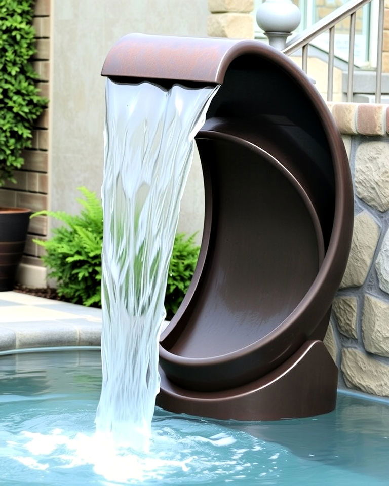 dynamic spiral waterfall - 25 Waterfall Design Ideas